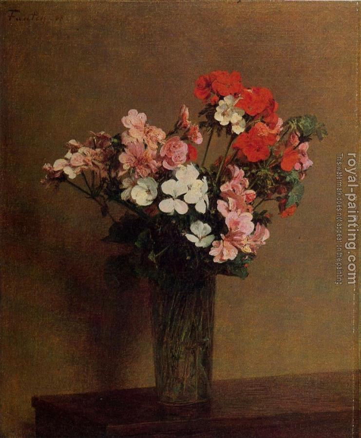 Henri Fantin-Latour : Geraniums Henri Fantin-Latour : Geraniums
